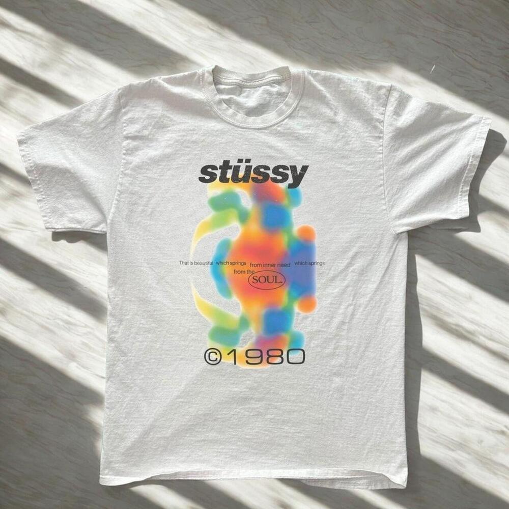 Stussy White Graphic Tee 1